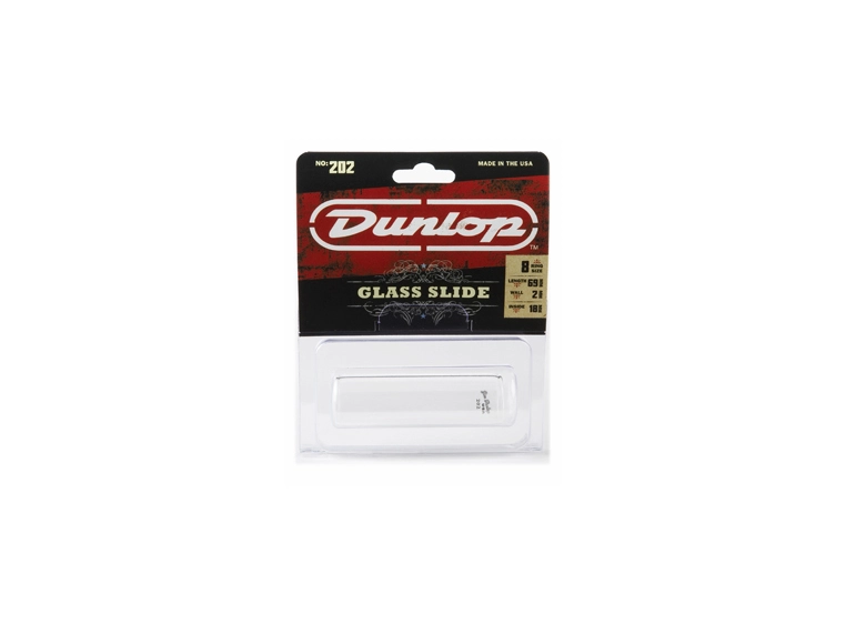 Dunlop 202  Pyrex Glass Slide, Regular Wall, Medium 